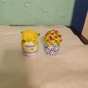 Beautiful Sakura China Salt & Pepper Shakers